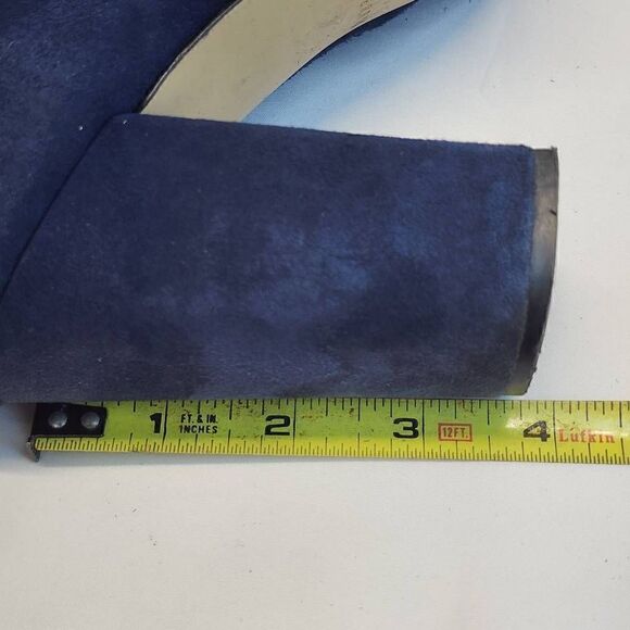 Katy Perry The Eliza Blue Suede Ankle Bootie Size 10 - Picture 10 of 12